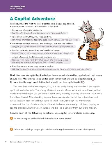 Scholastic Success with Writing Grade 5 Workbook thumbnail 5