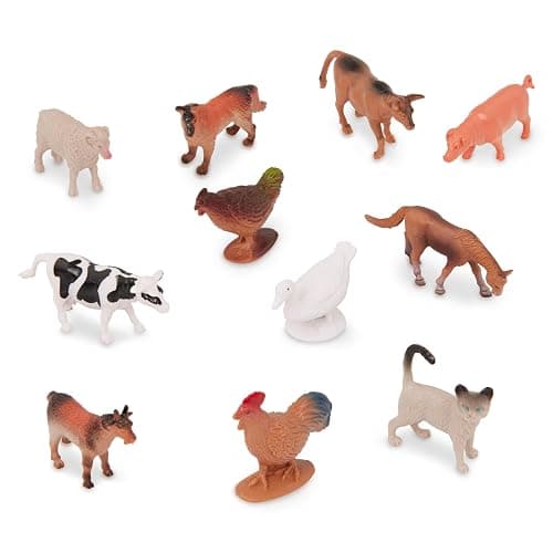 Terra by Battat – 60pcs Farm Animals Toy Tube – Mini Plastic Barnyard Animal Figurines for Kids – Includes Cow, Pig, Goat, Sheep & More – Educational Playset for Toddlers Ages 3+ thumbnail 7