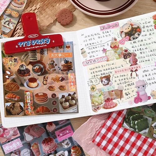 Alideco 30pcs Scrapbook Stickers Vintage Gourmet Desserts Sticker Book for Adults Sticker journaling Stickers for Scrapbooking (shiquxiaoguan) - Shiquxiaoguan thumbnail 2