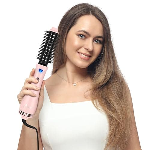 Hair Dryer Brush Blow Dryer Brush in one, Aima Beauty 1.25'' Round Brush Blow Dryer Ionic Hot Air Brush Styler Volumizer with Ceramic Coating & Tufted Bristles for Smooth and Shiny Blowout, Pink thumbnail 8