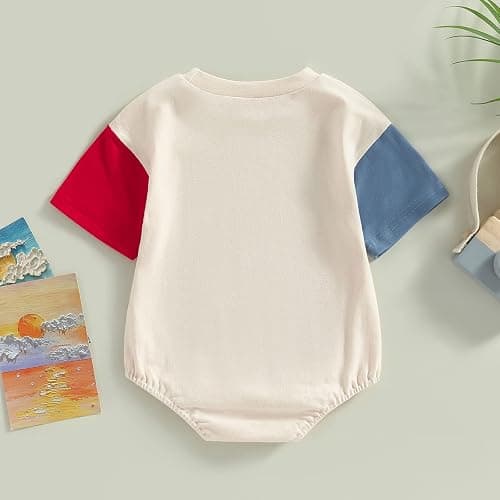 Ayalinggo 4th of July Baby Outfit Boy Girl My First Fourth of July Bubble Romper Oversized Onesie Toddler USA Clothes thumbnail 5