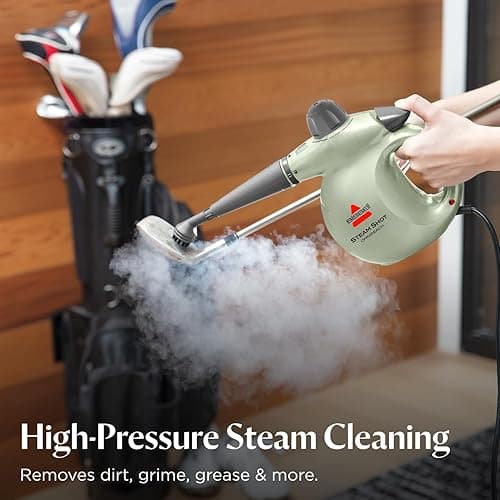 BISSELL® Steam Shot™ OmniReach handheld portable steam cleaner for tile, grout, windows, bathrooms, kitchens, fabric steaming tool thumbnail 5