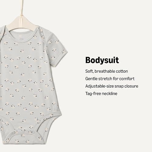 Amazon Essentials x Sofia Grainge Unisex Babies' Short Sleeve Crewneck Bodysuit thumbnail 2