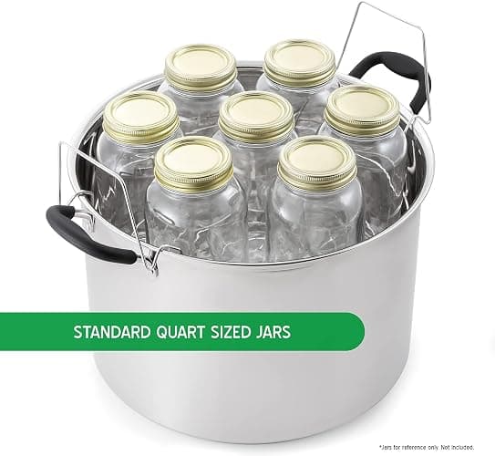 Prep•N•Cook by McSunley 21.5Qt Induction Stainless Steel Water Bath Canner thumbnail 6