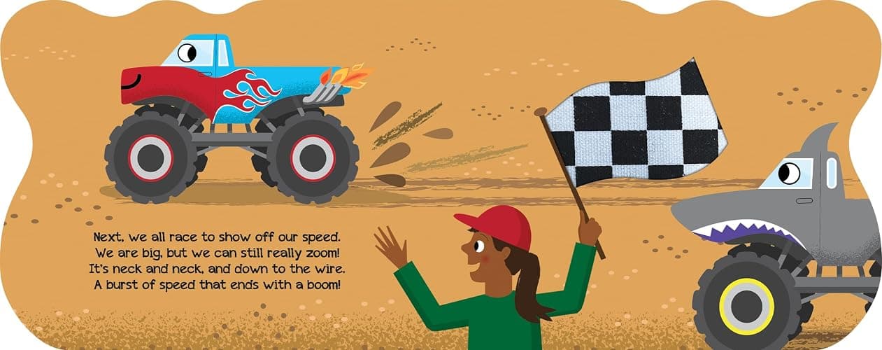 Mega Monster Truck - Touch and Feel Board Book - Sensory Board Book (Touch & Feel Sensory Board Books for Baby & Toddler Time) thumbnail 7