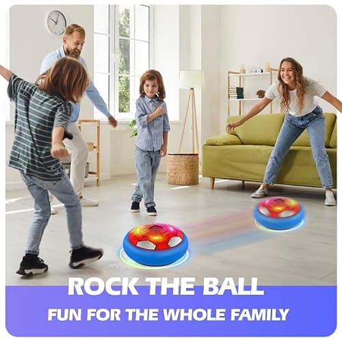 Hover Soccer Ball, Air Floating Soccer with LED Lights & Foam Bumper, Indoor Soccer Toys for Kids Ages 5-12, Ideal Easter Birthday for 4 5 6 7 8 9 10 11 12 Year Old Boys Girls thumbnail 4
