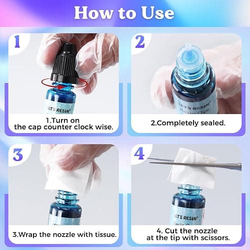LET'S RESIN Epoxy Resin Paint Pigment 16 Color Concentrated Liquid Epoxy Resin Dye, Colorant for Resin Coloring, Resin Jewelry, Resin Art Crafts DIY Making (Each 0.35oz) thumbnail 4