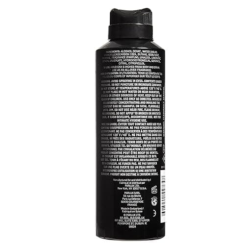 Kenneth Cole Black All Over Body Spray for Men, Aromatic Woody Fragrance, Notes of Watermint, Mandarin, Cedar, and Musk, Long-Lasting Cologne, 6.0 Fl. Oz thumbnail 2