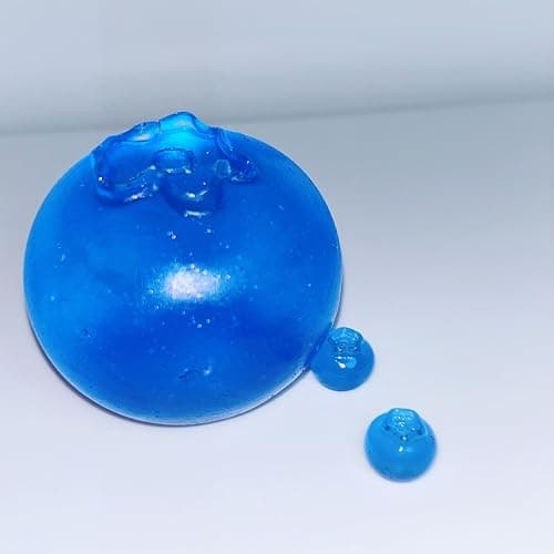 Taba Squishy ,Stress Ball,Kawaii Squishies Silicone Toys,Stress Relieving Fur Ball OPP Packaging Gifts|Squishy Fidget Toys for Anxiety&Relaxation|Perfect Desk Accessory for Adults(Big Blueberry) thumbnail 3
