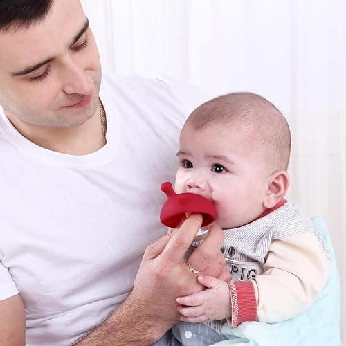 Baby Teething Toys for 3-12 Months+,Silicone Mombella Baby Teether with Suction Base,Soft & Easy to Grasp for Teething Relief,Safe & Comfortable Teether Toys for Sucking Needs,BPA Free thumbnail 6