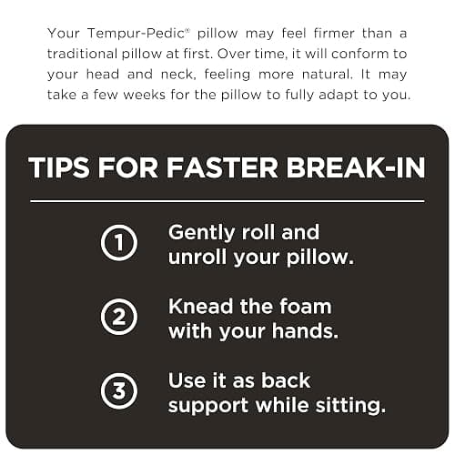 Tempur-Pedic Memory Foam Symphony Pillow Luxury Soft Feel, Standard, White thumbnail 17