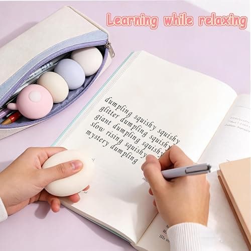 Shapeable Squishy Toys Sand Squishy Ball, Malleable Sand-Filled Sensory Toy for Anxiety Relief and Focus, Portable Stress Balls for Kids & Adults (Blueberry Ice) thumbnail 2