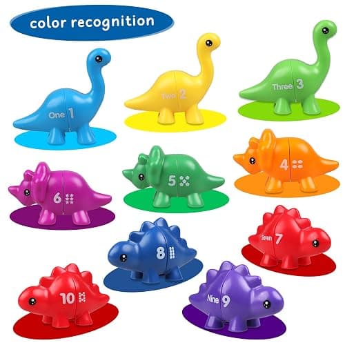 Toddler Dinosaur Montessori Toys for 1 2 3 4 Year Old Boy Girl Birthday Gift - Kids Preschool Learning Activities Educational Travel Outdoor Sensory Toys for Toddlers 1-3 - Baby Toys 12-18 Months thumbnail 4