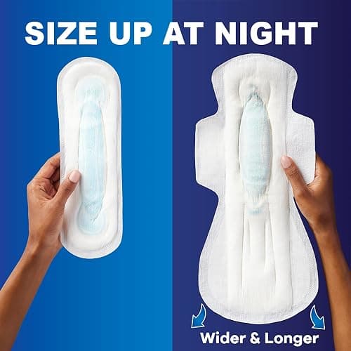 Always Maxi Pads for Women, Pad without Wings, Regular Absorbency, Size 1, Unscented, 48 Count (Pack of 2) thumbnail 7