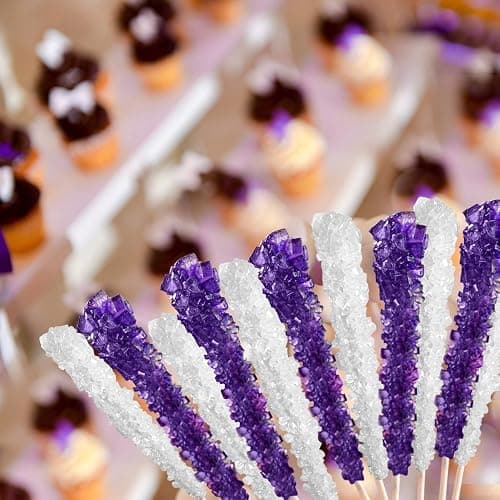 Extra Large Rock Candy Sticks: 48 Assorted Lollipop - Party Favors - Candy Buffet - Bulk Rock Candy Sticks for Birthdays, Weddings, Reception Candy, Decorationsand Baby Shower - Espeez Bulk Candy thumbnail 8