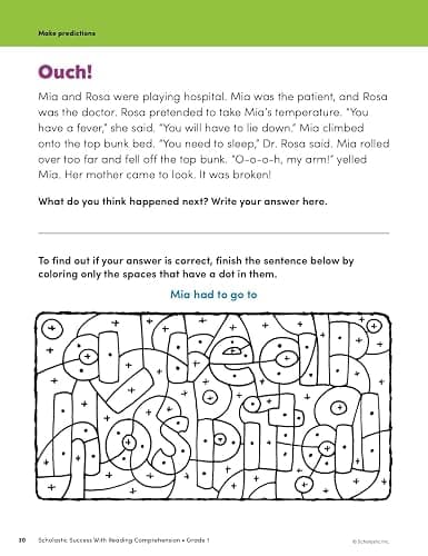 Scholastic Success with Reading Comprehension Grade 1 Workbook thumbnail 9