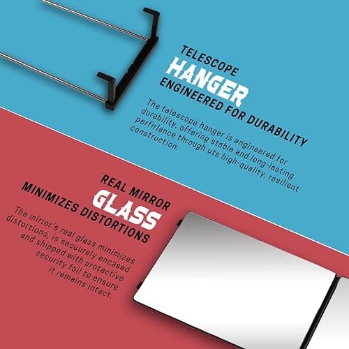 The 360 Mirror - 3 Way Mirror for Self Hair Cutting - Adjustable Trifold Barber Miror to Cut Your Own Hair - Tri Fold Self Haircut System for Men and Women Braiding - Three Sided Miror for Haircuts | Trifold Barber Mirror to Cut Your Own Hair and Beard, See Back of Head, Height Adjustable - Free Tutorials, 1 Year Warranty thumbnail 5