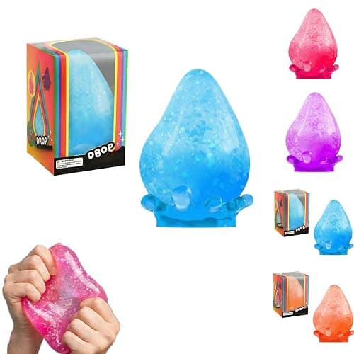 Doh Dream Drop,Water Drop Fidget Stress Ball,Ice Squishy Stress Moldable Slow Rise Relaxing Sensory Fidget Stress, Squeeze Dough Ball Stress Relief for Anxiety Relief (1#Blue) - Image 1