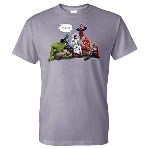 Five Up Tees Jesus Superheroes and That's How I Saved The World Men's T-Shirt A thumbnail 3