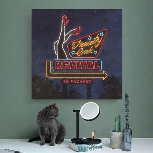 No Vacancy - Treaty Oak Revival Canvas Poster Bedroom Decoration Landscape Office Valentine's Birthday Gift Unframe-style12x12inch(30x30cm) - 12L" x 12W" - Unframe-style thumbnail 4