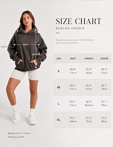 Lauweion Women Solid Basic Fleece Letter Loose Hoodie Sweatshirt Long Sleeve Kangaroo Pocket Drop Shoulder Pullovers Top thumbnail 5