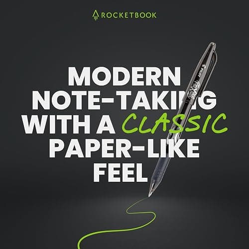 Rocketbook Core Reusable Smart Notebook, Letter Size 8.5x11, Teal | Lined Pages For School Work and Creative Projects, Includes Pen and Towel thumbnail 7