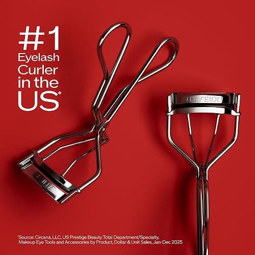 Shiseido Eyelash Curler - Crimps & Curls Lashes for Perfect, Eye-Framing Fringe - Gentle & Safe - Includes Replacement Pad thumbnail 2