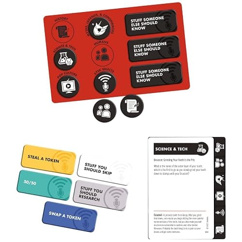 Hasbro Gaming Trivial Pursuit Game: Stuff You Should Know Edition, Trivia Questions Inspired by The Stuff You Should Know Podcast, Game for Ages 16 and Up thumbnail 4