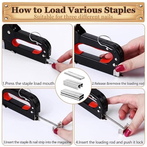 Heavy Duty Stretching Canvas Pliers with Tack Puller & Staple Remover, and 3 in 1 Staple Gun with 600 Staples, Falling in Art Canvas Pliers Canvas Stretcher Pliers for Stretching Canvas Oil Painting thumbnail 5