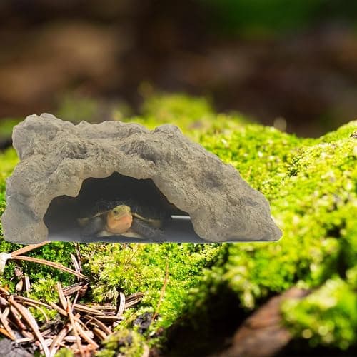 Repticircle Reptile Hide for Leopard Gecko,Bearded Dragon,Ball Python & Tortoise – Terrarium Habitat Décor, Snake & Lizard Hideout (Resin, Small) thumbnail 7