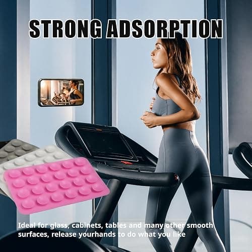 leruiyezs 12Pcs Saugnapf Für Handy,Silikon Handy Saugnäpfe Mit Starker Selbstklebend,4 Farben Handy Saugnapf Halterung Für Handyhülle,Vielseitig Für Selfies Videos,Glatte Flächen Daheim,Büro thumbnail 3