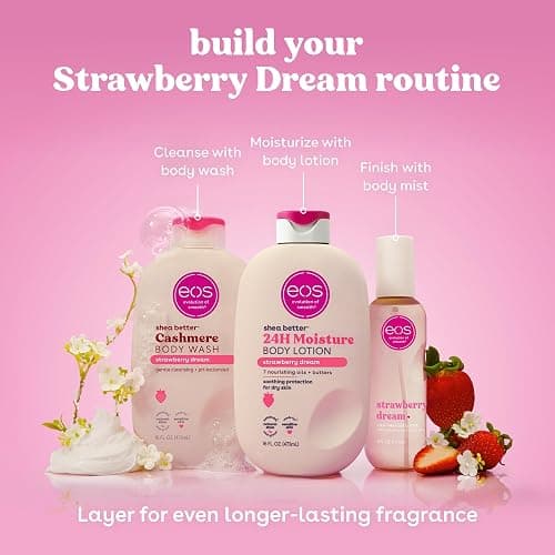 eos Shea Better Body Lotion- Strawberry Dream, with Natural Shea, 16 fl oz thumbnail 9