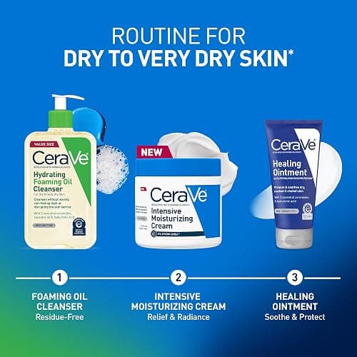 CeraVe Intensive Moisturizing Cream, Body Moisturizer With Shea Butter, 72H Hydration + Skin Barrier Repair, Fragrance-Free Body Lotion For Extremely Dry Skin, 19oz thumbnail 8