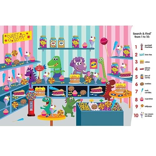 My First Search & Find: Dinosaurs Board Book – Fun Dinosaur Search for Toddlers Ages 2+ | Boost Focus, Learn Colors & Numbers | Great Read-Together Gift thumbnail 6