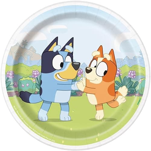 Bluey Birthday Party Supplies Bundle81 Official Licensed Items: Dessert Plates, Dinner Plates, Napkins, Cups, Tablecloth thumbnail 3