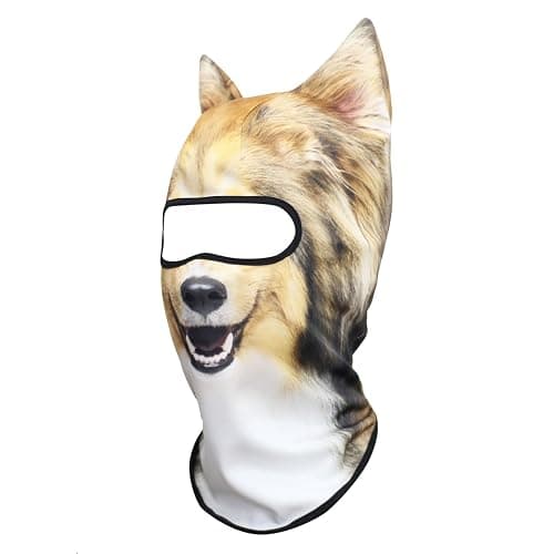WTACTFUL 3D Stand Ears Animal Balaclava Face Mask for Music Festivals, Raves, Ski, Halloween, Party Outdoor Activities thumbnail 2