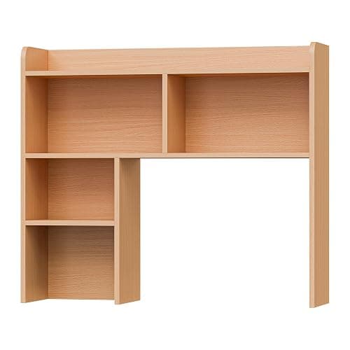 JupiterForce Desktop Bookshelf, Wooden Desktop Hutch Desk Shelf Storage Rack for Home Office, Study, Dorm Room, Multi-Compartment Desktop Organizer (Natural, 4 Shelves) thumbnail 9