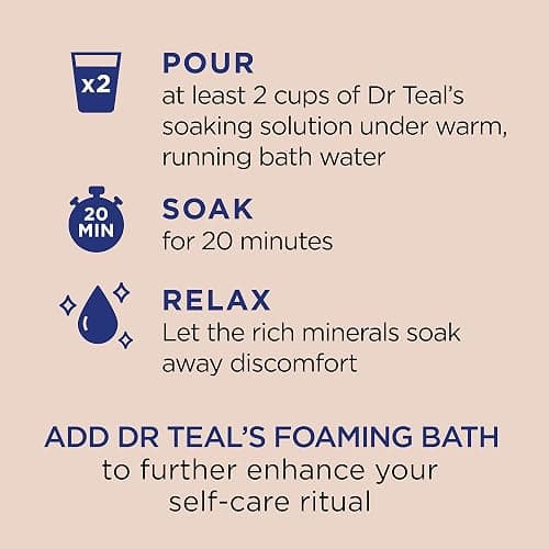 Dr Teal's Epsom Salt Magnesium Soak, Soften & Moisturize with Shea Butter & Almond Oil, 3 lbs thumbnail 5