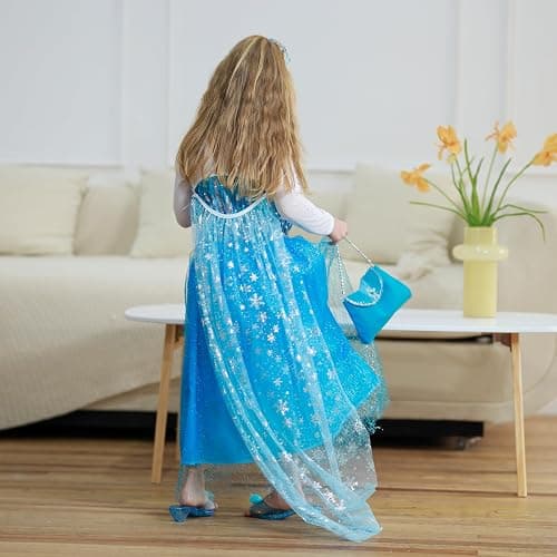 Meland Princess Dress Up for Girls – Light Up Halloween Costume for Girls Age 3-10, Princess Toys for Christmas Birthday Gift thumbnail 4