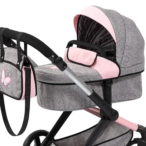 Bayer Pram Xeo Baby Doll Stroller, Convertible Doll Pram for Dolls Up to 20 inch thumbnail 8