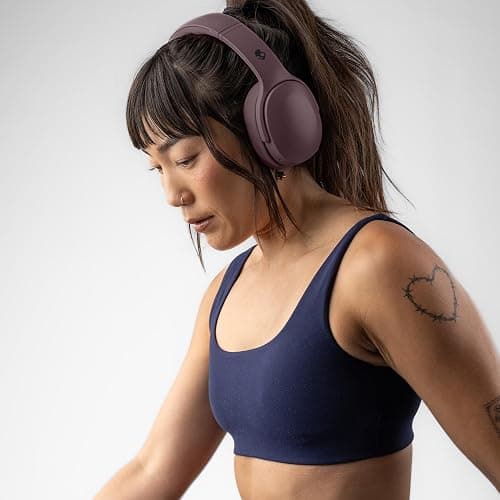 Skullcandy Crusher 540 Active Wireless Bluetooth Headphones with Multi-Sensory Bass, Noise Isolating Over-Ear Fit, Sweat and Water Resistant, 40 Hours Battery, Microphone for iPhone Android - Smoke thumbnail 10