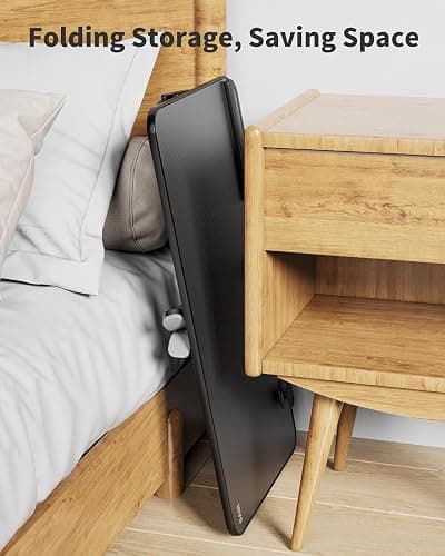SAIJI Height & Angle Adjustable Laptop Stand for Bed, Lap Desk Bed Tray Table, Light Weight Foldable Portable Laptop Table for Couch Sofa Chair Floor Desk for Adults, Kids (Black) thumbnail 8