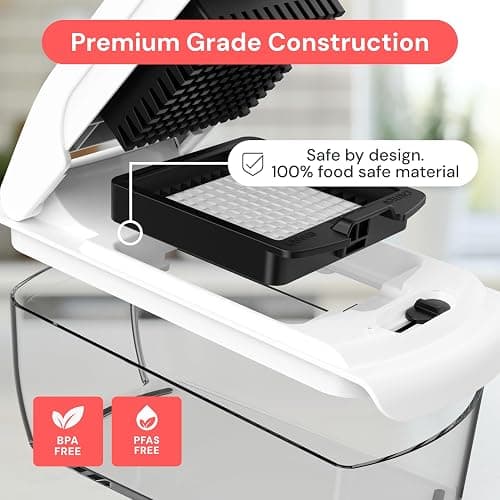 Fullstar The Original Pro Chopper - Vegetable Chopper and Spiralizer, Food Chopper with Container, Fruit Slicer, Kitchen Gadgets & Gifts, Home Essentials (9 in 1, White) thumbnail 5