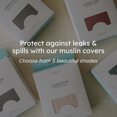 Snuggle Me® Baby Lounger Curve (0-6 Months) - Premium Organic Cotton with Foam Core, Machine-Washable Cover, Buttery-Soft & Breathable Infant Lounger with Travel Bag (30 in x 20 in x 1.9 in) - Natural thumbnail 6
