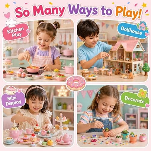 50PCS Mini Resin Food Blind Bags Mystery Bags Set, Mini Food Toys Variety Pack, Tiny Figures Bulk Surprise Toys, Dollhouse Mini Food Charms for Kids Party Favors, Classroom Prizes & DIY Crafts thumbnail 4