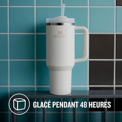 STANLEY 1913 Quencher H2.0 FlowState Mug Isotherme avec Paille 1.2L - Froid Pendant 11 Heures - Glacé Pendant 48 Heures - Thermos Lavable au Lave-Vaisselle - Gourde Inox Sans BPA - Cream Tonal thumbnail 6