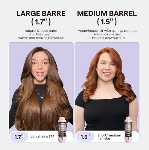 Wavytalk Thermal Brush, Blowout Express 1.7 Inch Blowout Brush, Negative Ion Technology for Creating Smooth Relax Blowouts, Give The Hair Body and Shine, Millennial Pink thumbnail 3