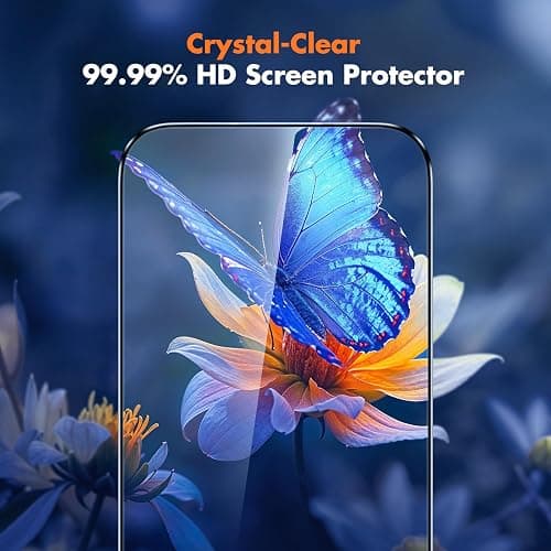 UNBREAKcable for iPhone 17 Screen Protector, 3-Pack Full Coverage Tempered Glass Screen [Military Grade Shatterproof] [9H Hardness] [Bubble Free] [Easy Installation] [99.99% HD Clear] for iPhone 17 thumbnail 7