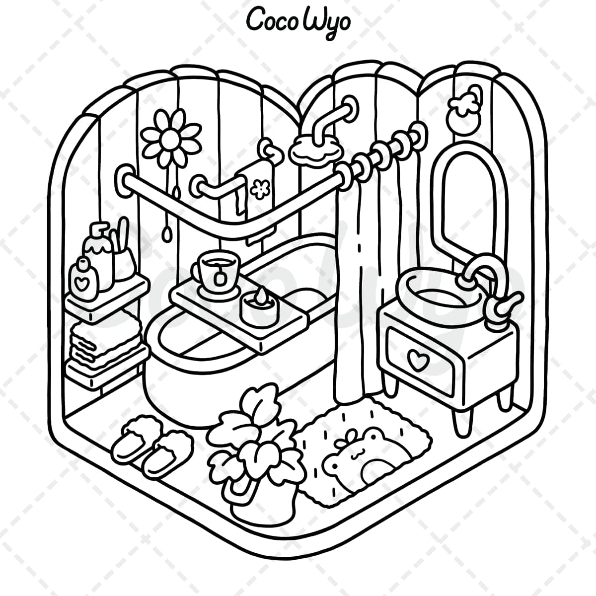 Little Corner: Coloring Book for Adults and Teens, Super Cute Designs of Cozy, Hygge Spaces for Relaxation thumbnail 3