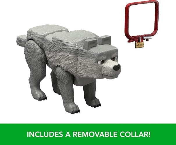 Mattel Minecraft Action Figure & Accessories Set, 3.25-inch Dennis The Wolf Posable Character Collectible Inspired by A Minecraft Movie thumbnail 5